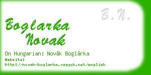 boglarka novak business card