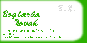 boglarka novak business card